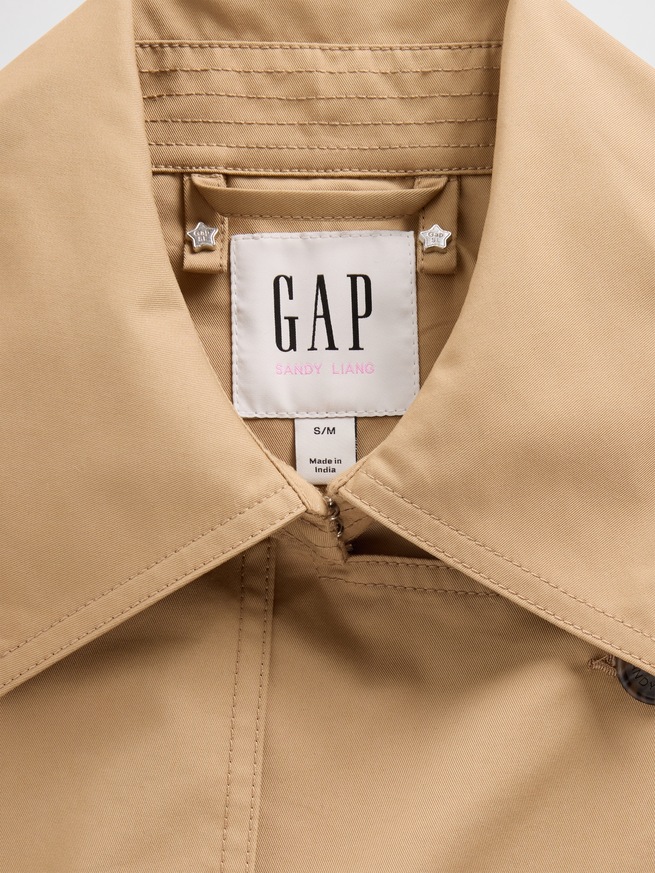 Gap &times; Sandy Liang バックリボン トレンチコート-4