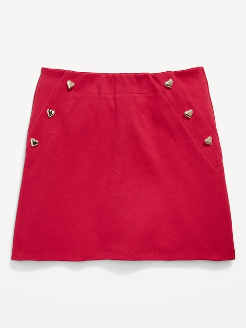Jacquard-Knit Sailor Skort for Girls