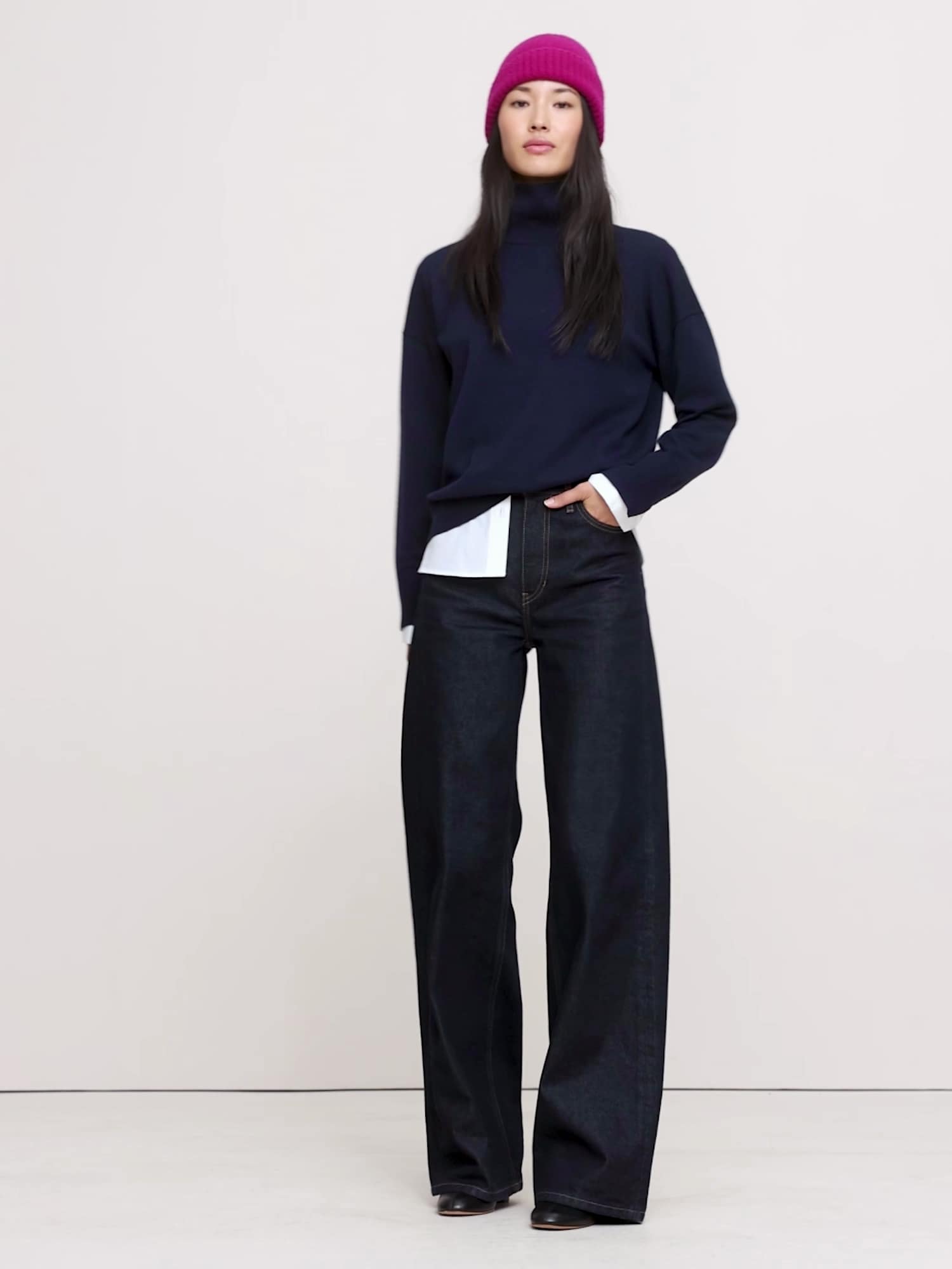 メリノ タートルネックセーター-5