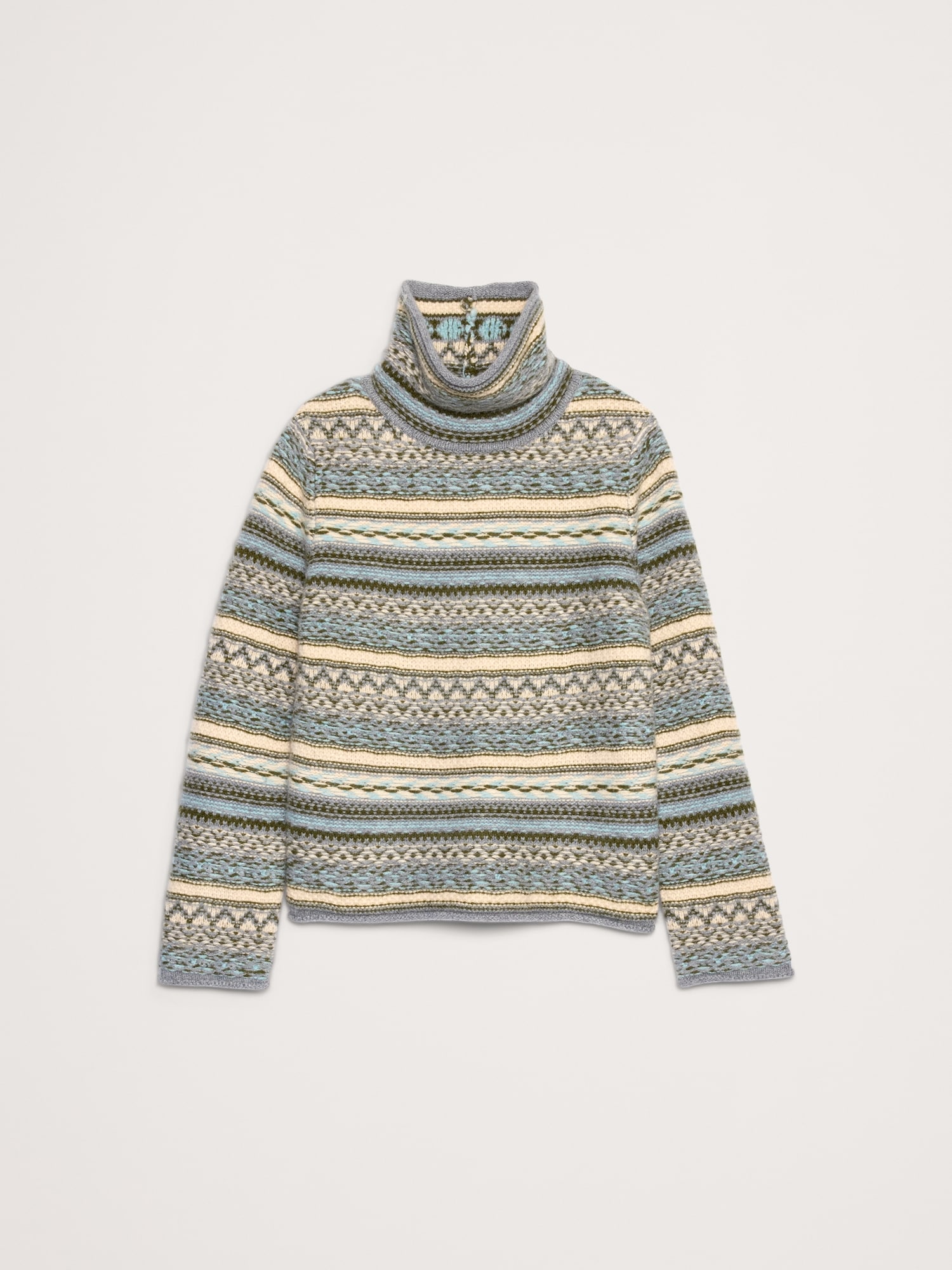 メリノ カシミヤ フェアアイル セーター-3