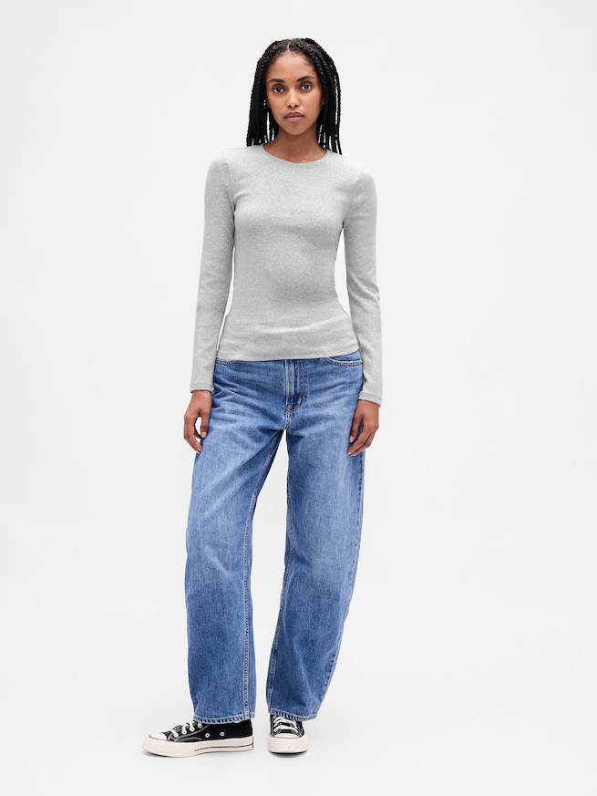 モダン クルーネックTシャツ-1