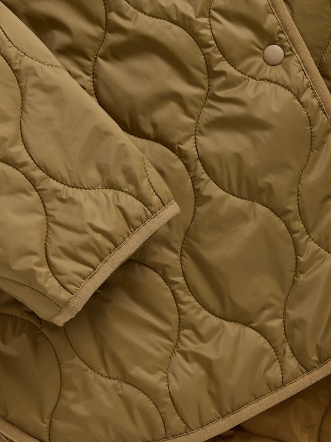 リサイクル ライトウェイト オーバーサイズ キルティング ライナージャケット-4