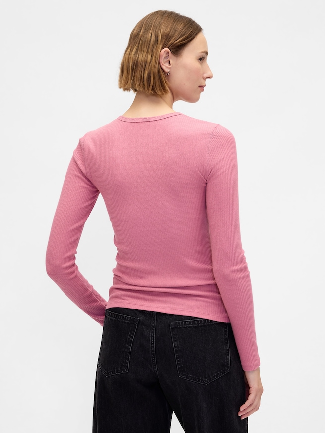 ポインテール リブTシャツ-2