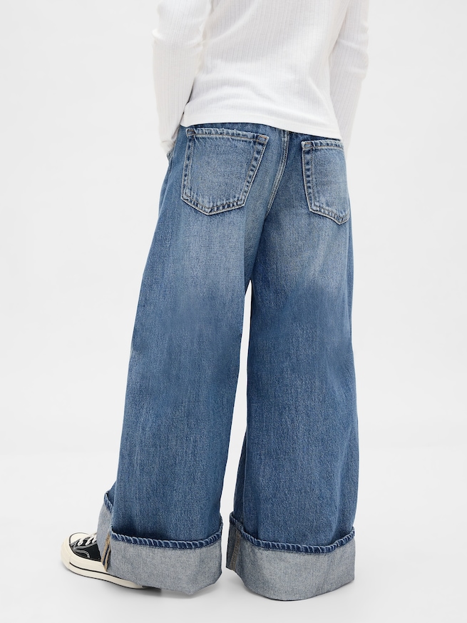 ローライズ イージー ワイド バギーデニム (キッズ)-3