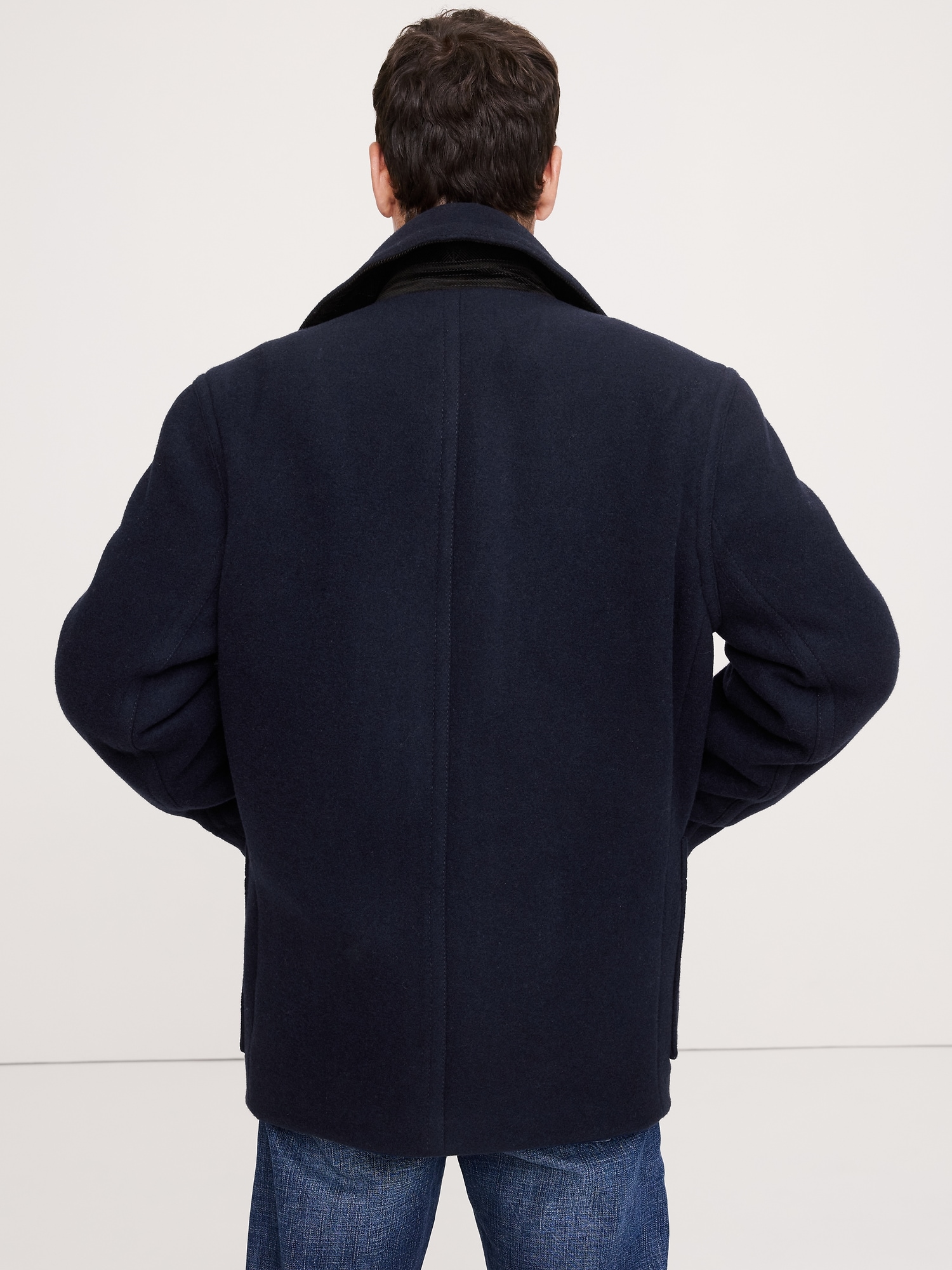 イタリアン メルトン ピーコート-2