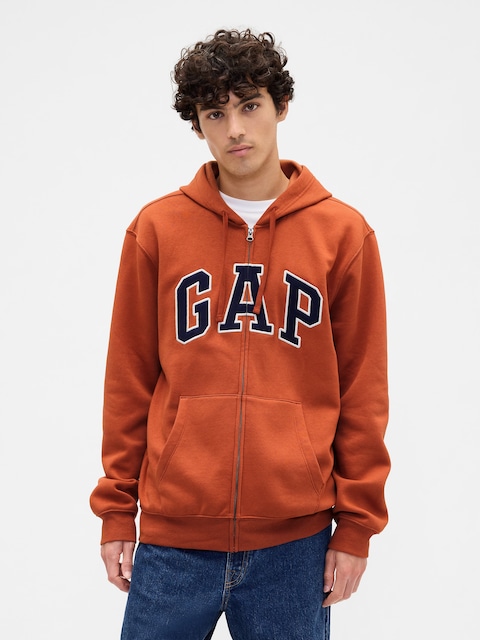 Adult Relaxed Gap Logo Zip Hoodie