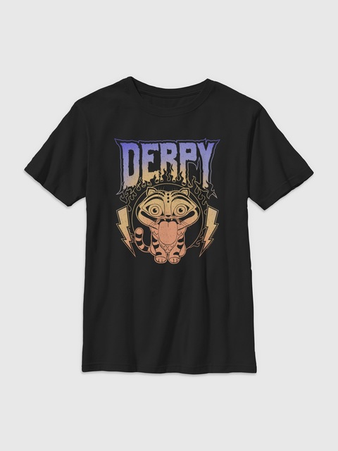 K-Pop Demon Hunters Derpy Metal Graphic T-Shirt for Kids