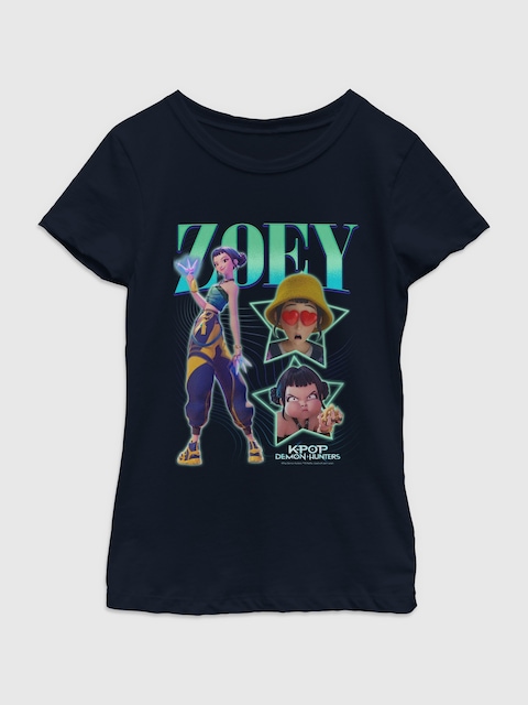 K-Pop Demon Hunters Y2K Zoey Graphic T-Shirt for Girls