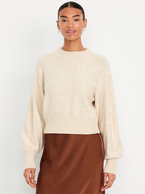SoSoft Crew-Neck Sequin Sweater