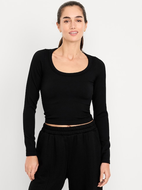 Exhale Seamless Fitted Rib T-Shirt