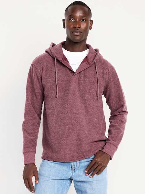 Plush Rugby Pullover Hoodie