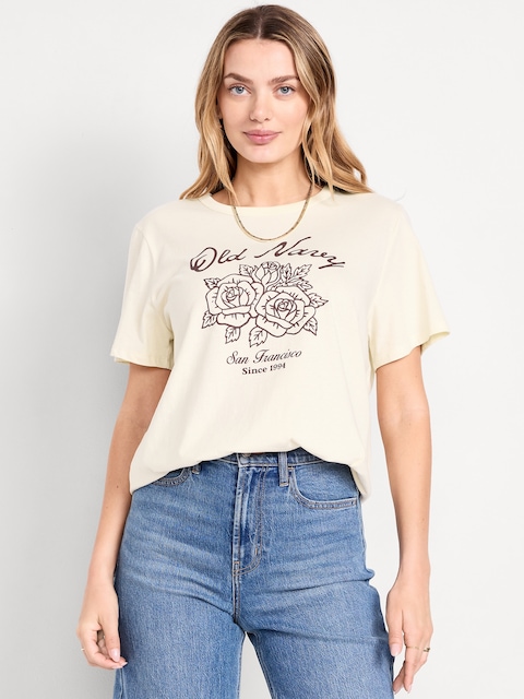 Crew-Neck Logo-Graphic T-Shirt