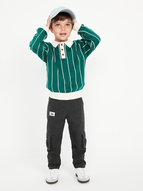 Long-Sleeve Collared Sweater for Toddler Boys