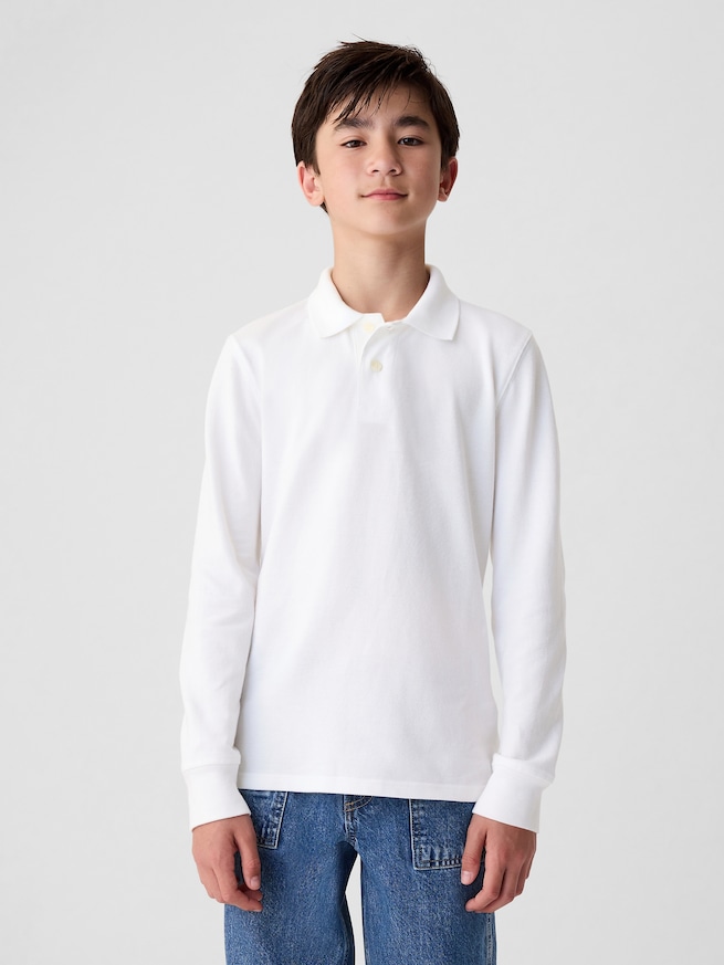 オーガニックコットン ユニフォーム ポロシャツ (キッズ)-0