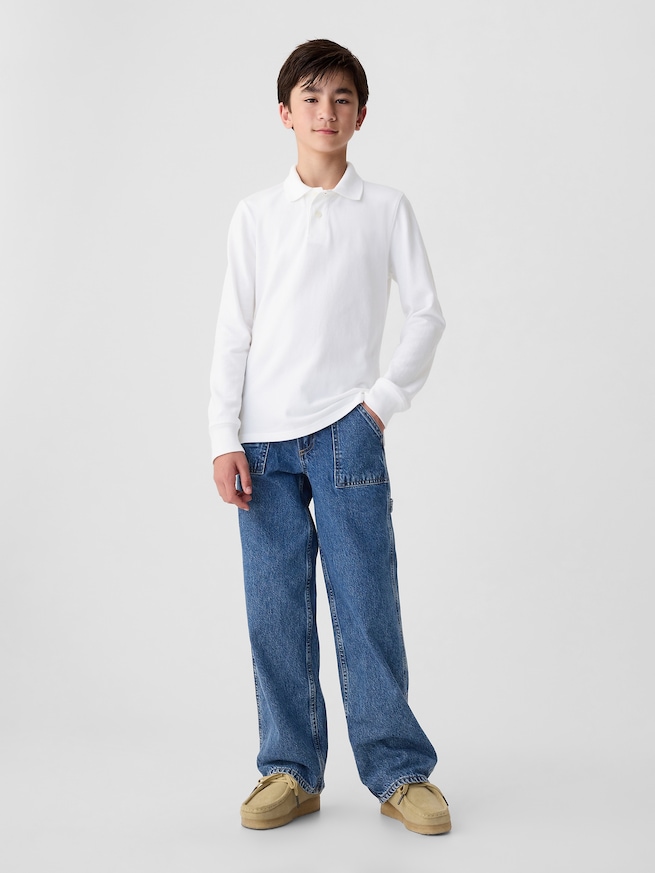 オーガニックコットン ユニフォーム ポロシャツ (キッズ)-1