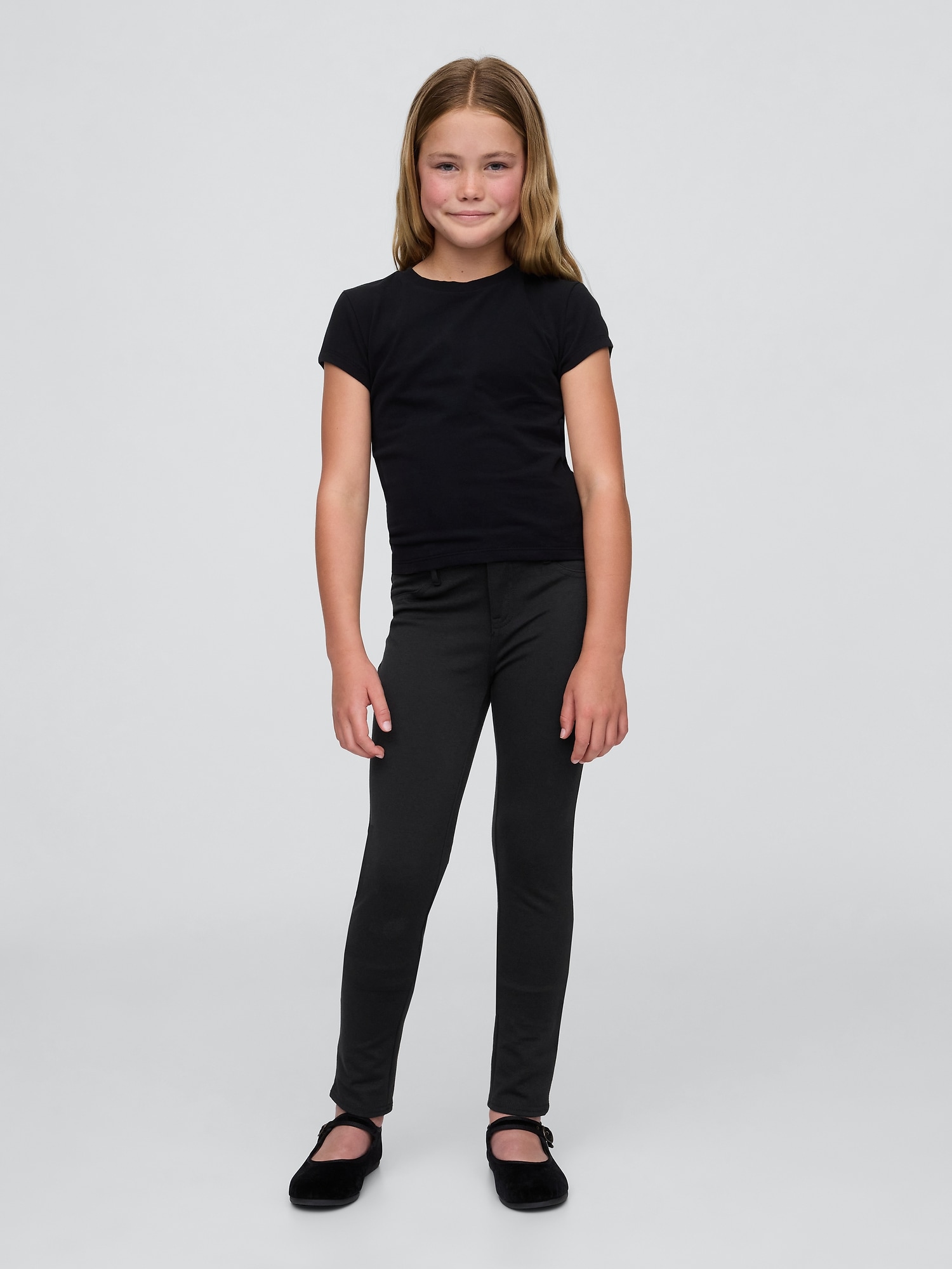 PANTALON D'UNIFORME EN TRICOT PONTE POUR ENFANT