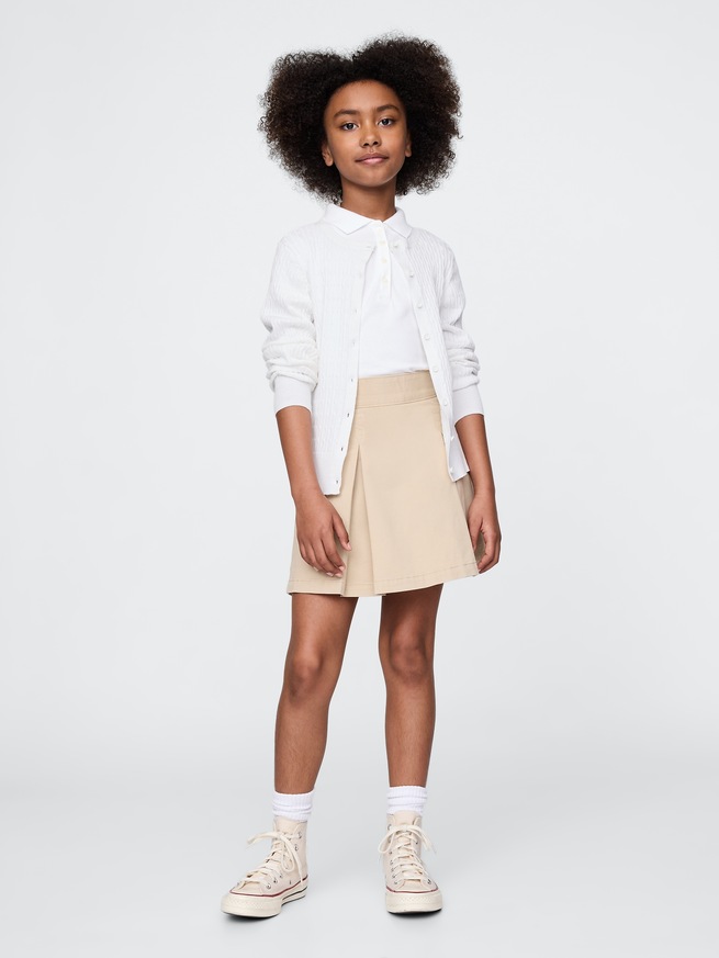 オーガニックコットン ユニフォームカーディガン (キッズ)-2