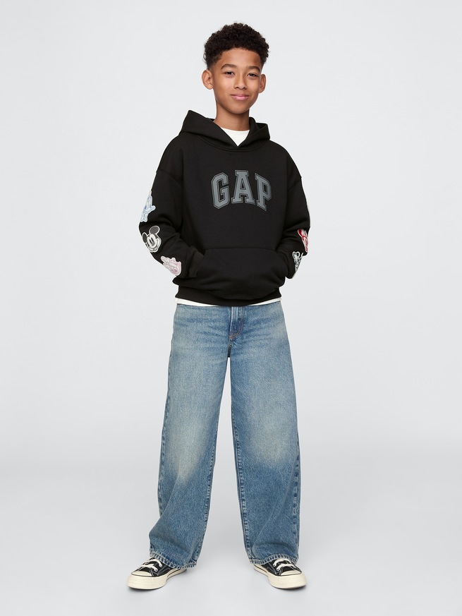 Gap &times; ディズニー ヴィンテージソフト GAPロゴ パーカー (キッズ)-3
