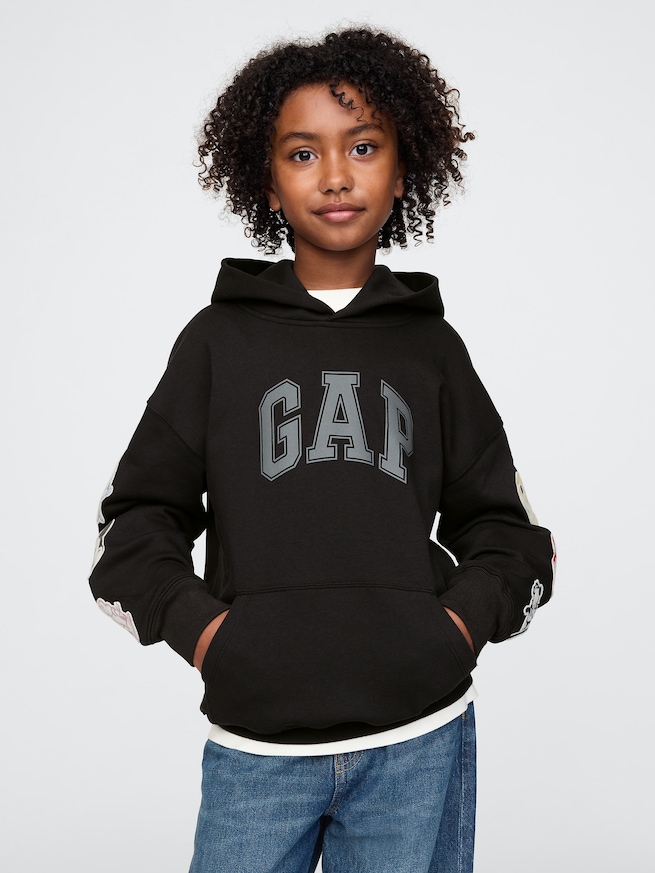 Gap &times; ディズニー ヴィンテージソフト GAPロゴ パーカー (キッズ)-1