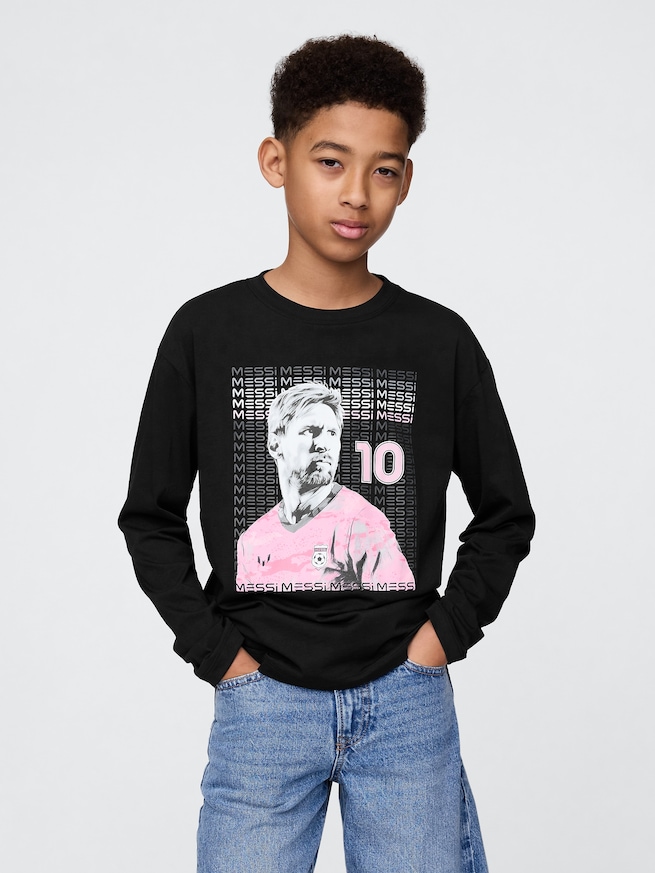 メッシ グラフィックTシャツ (キッズ)-0