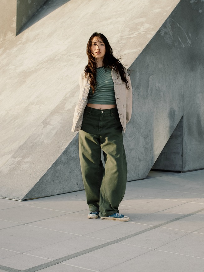 ウルトラソフト ボクシー アイコン デニムジャケット-7