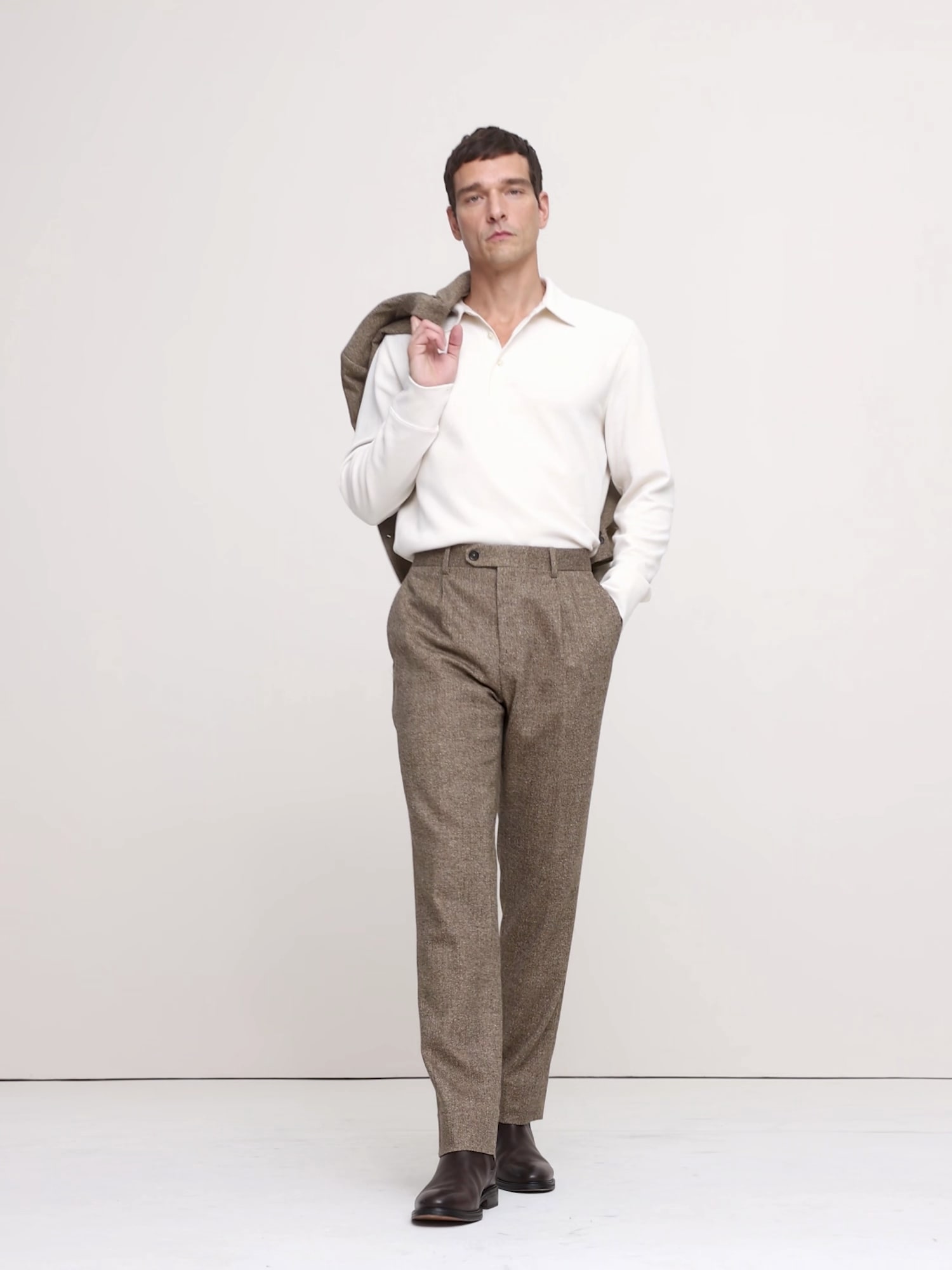 イタリアン ウールブレンド スーツパンツ-7 イタリアン ウールブレンド スーツパンツ-7