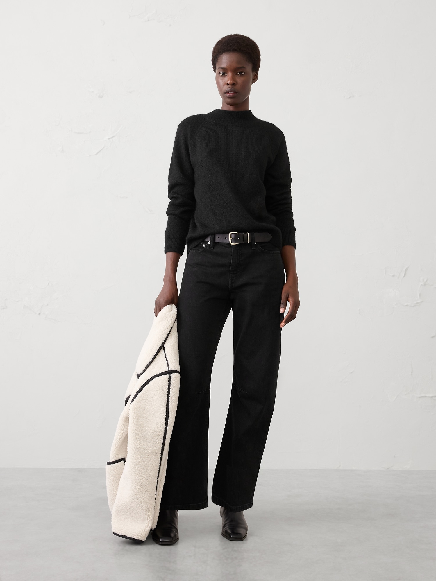 Brushed Pullover Sweater