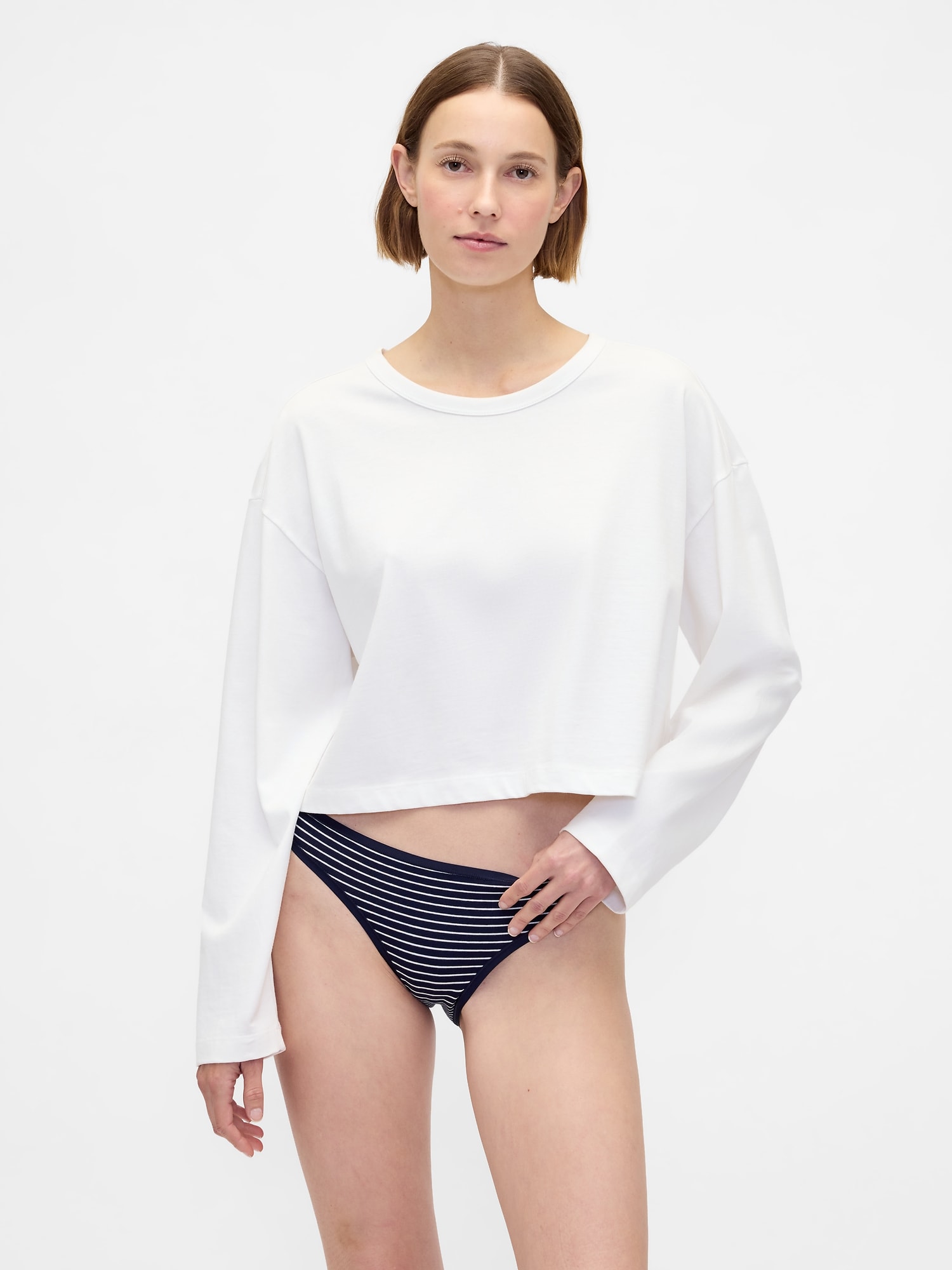 CULOTTE BIKINI EN COTON BIOLOGIQUE EXTENSIBLE