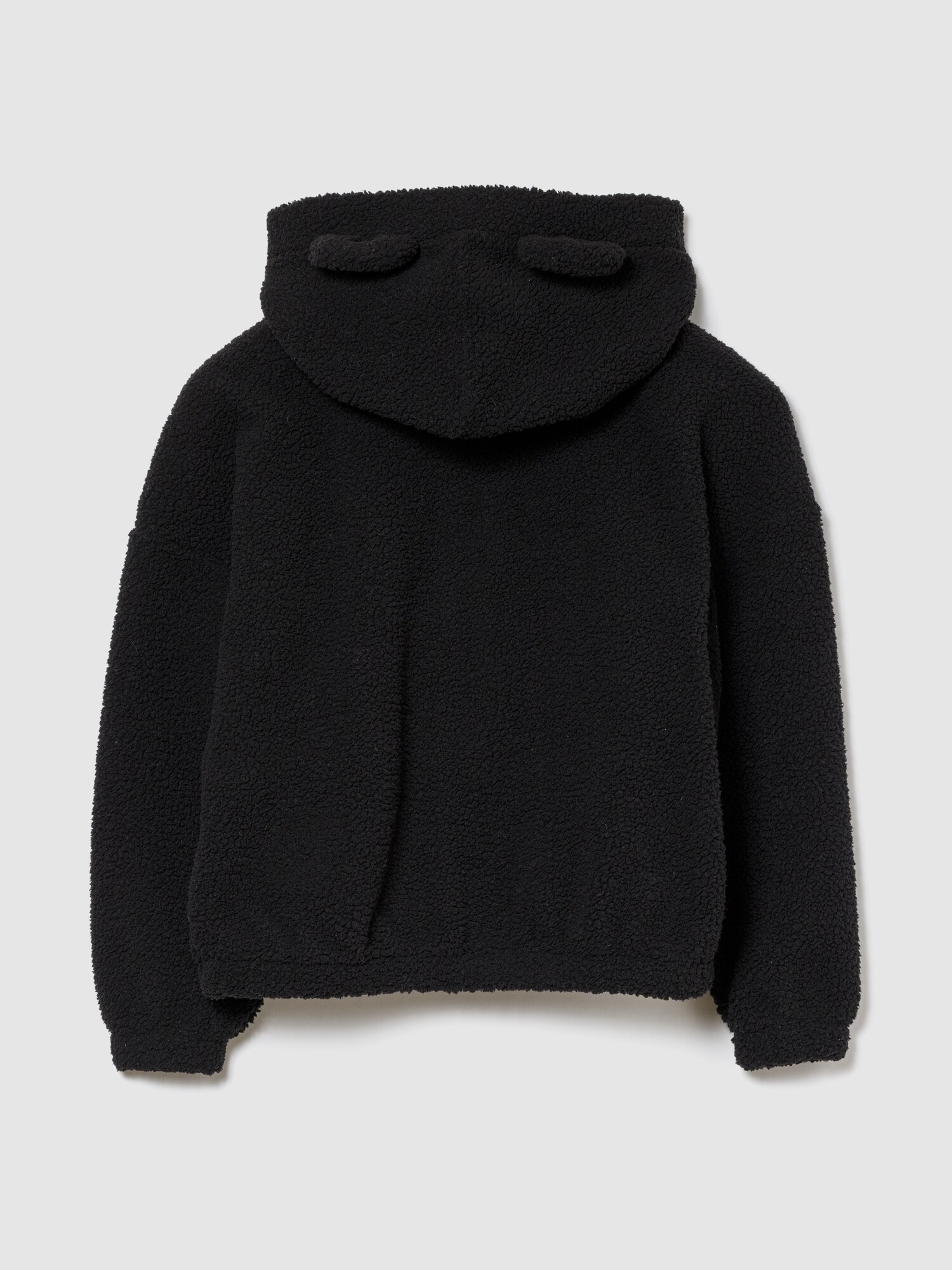 ボア オーバーサイズ くまさん ジップアップパーカー (キッズ)-1