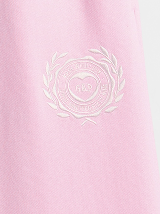 ハイライズ ヴィンテージソフト ハート GAPロゴ バギースウェットパンツ-4