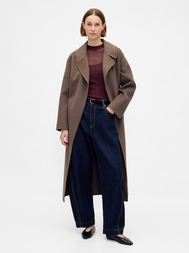 ハイネック シアーセーター-1