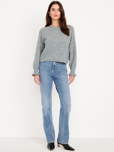 Extra High-Waisted Boot-Cut Jeans
