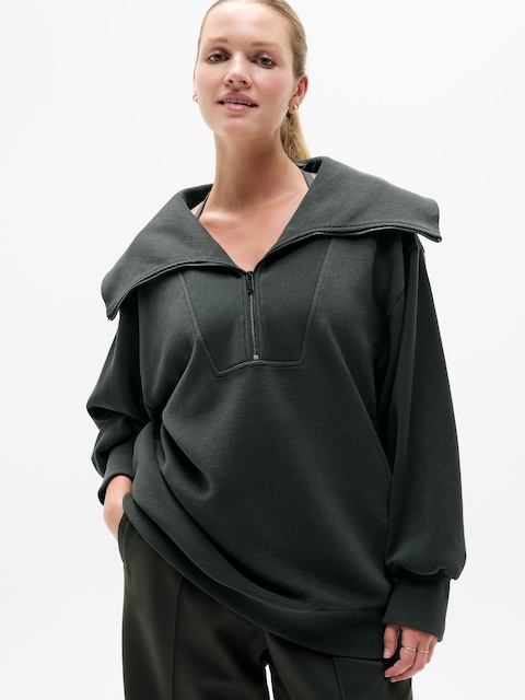Ottoman Rib 1/4 Zip Sweatshirt
