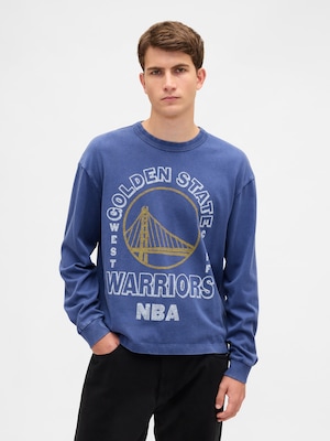 NBA ゴールデンステイト ウォリアーズ クロップドグラフィックTシャツ