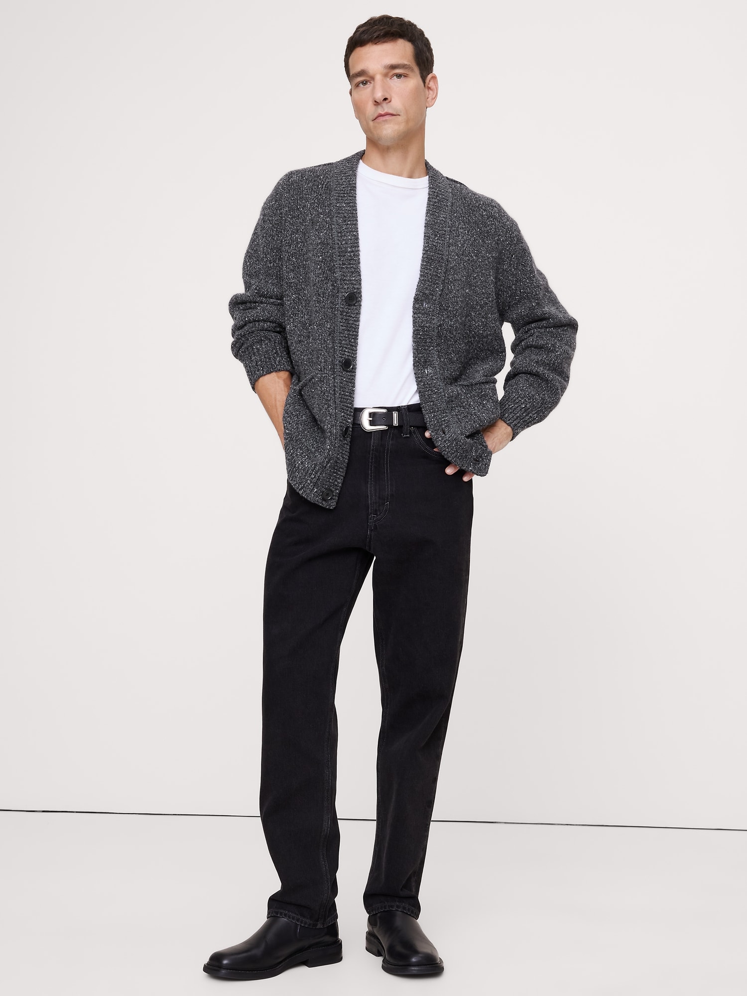 ドネガル ウールブレンド カーディガン-2