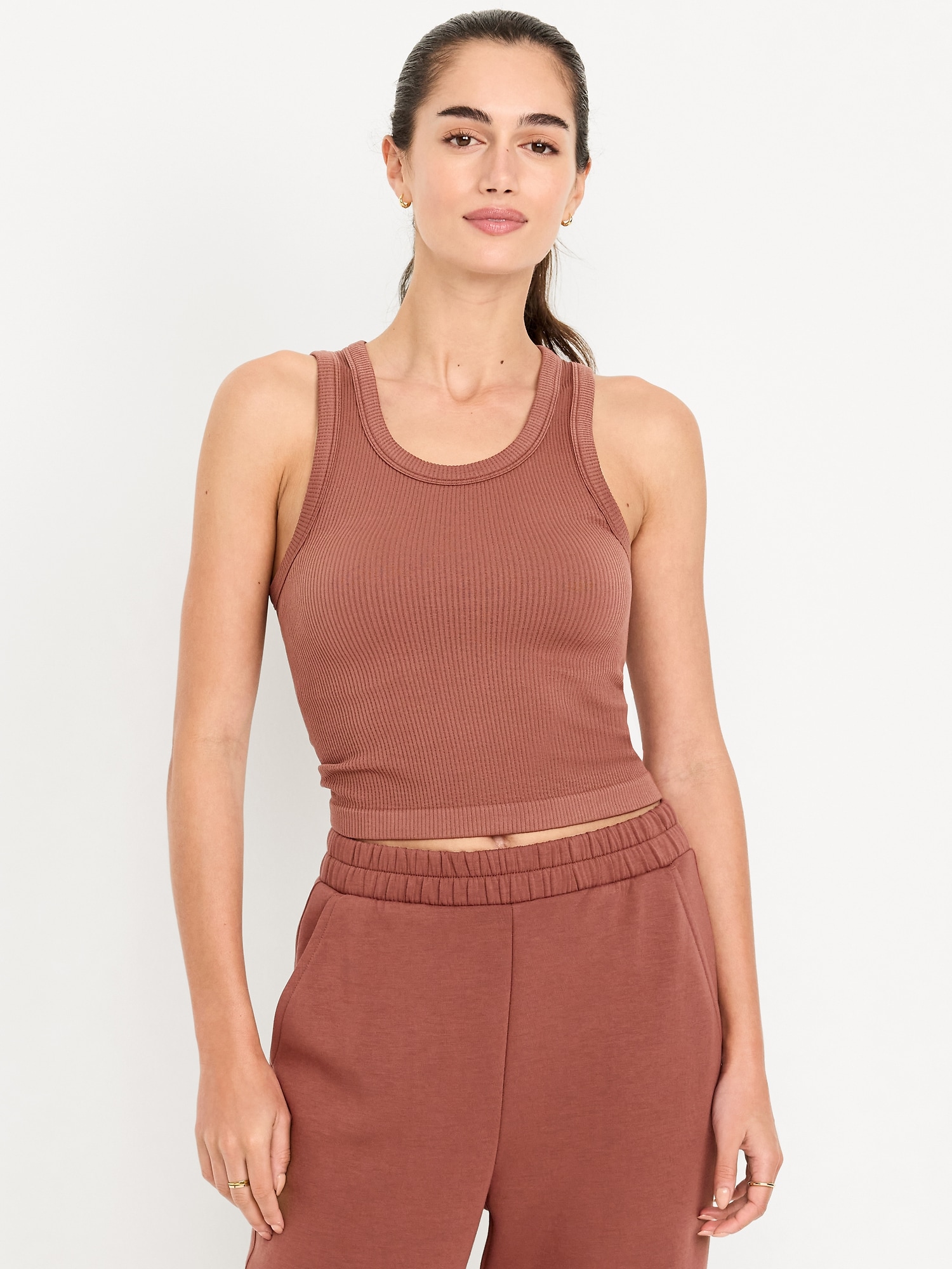 Exhale Seamless Fitted Rib Tank