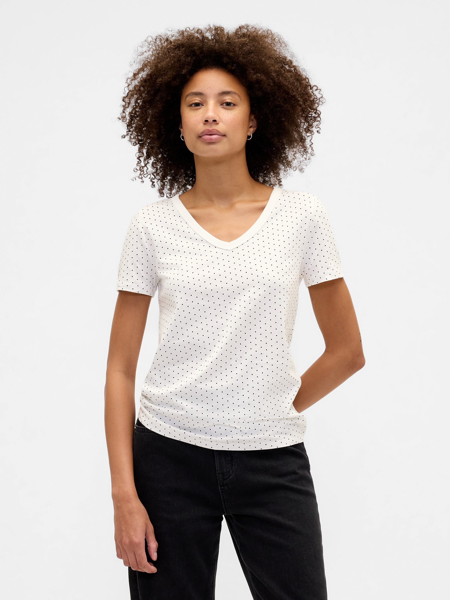 Favorite Print V-Neck T-Shirt