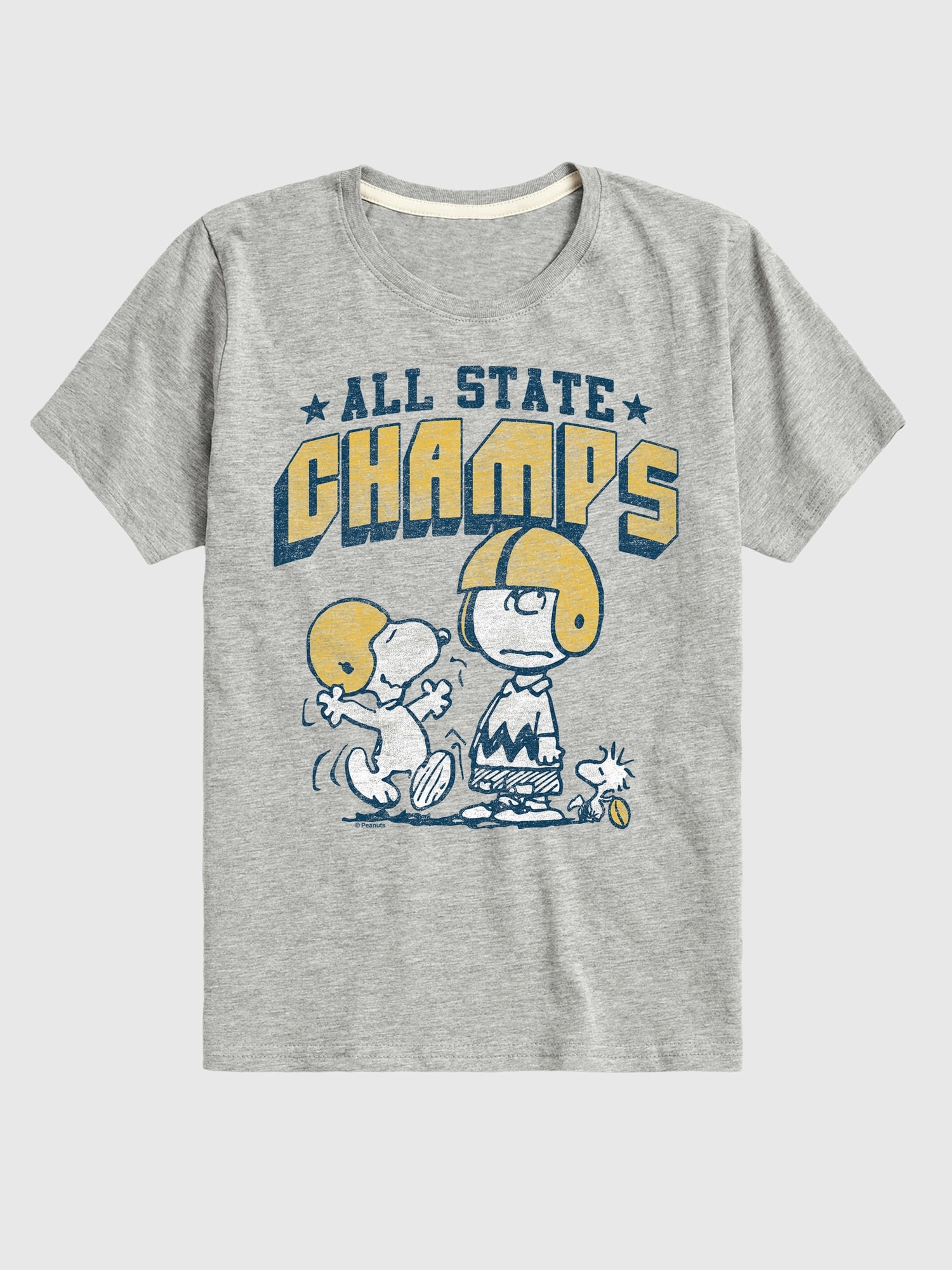 Kids Peanuts All State Champs Short Sleeve T-Shirt