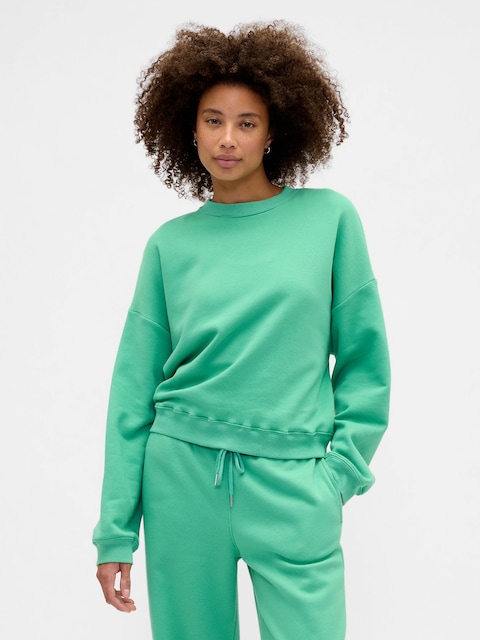 Relaxed Wedge Crewneck Sweatshirt