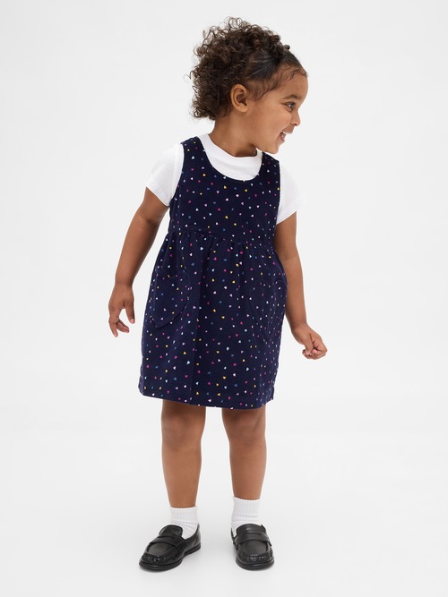 コーデュロイ ハート ジャンパースカート (幼児・ベビー)