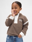 babyGap リサイクル GAPロゴ 1/4 ジップアップ スウェットシャツ-0