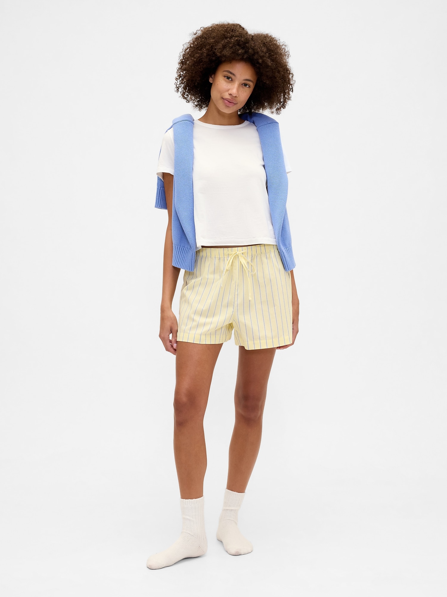 Poplin pj shorts