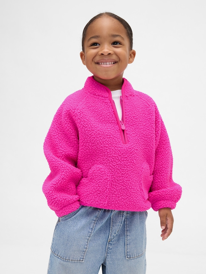 ボア ハーフジップ プルオーバー (幼児・ベビー)-0