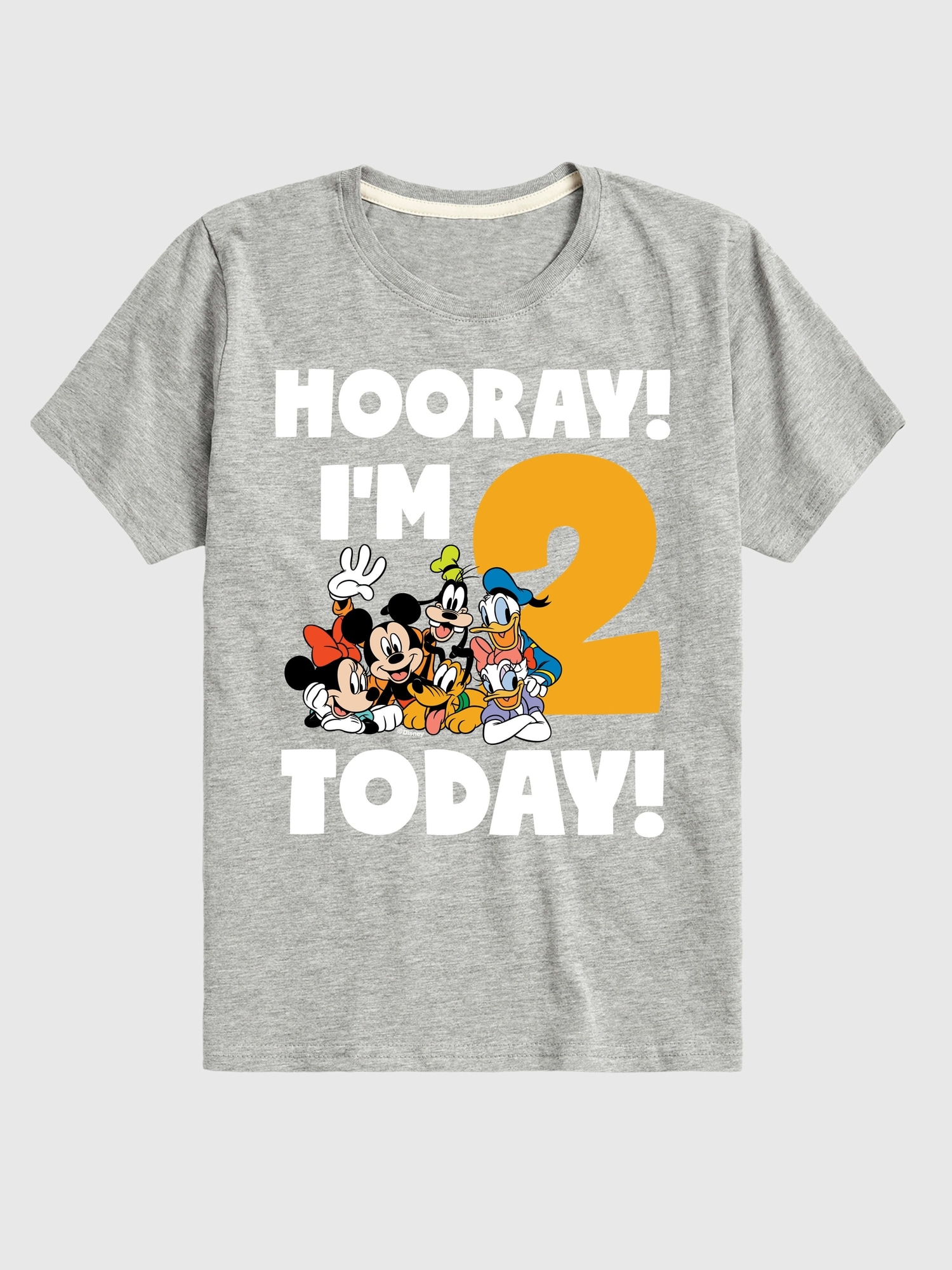 Toddler Disney Hooray Im 2 Today Graphic Tee