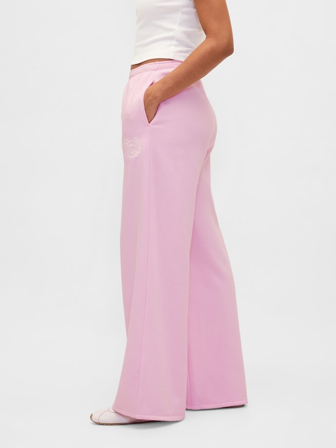 ハイライズ ヴィンテージソフト ハート GAPロゴ バギースウェットパンツ-2