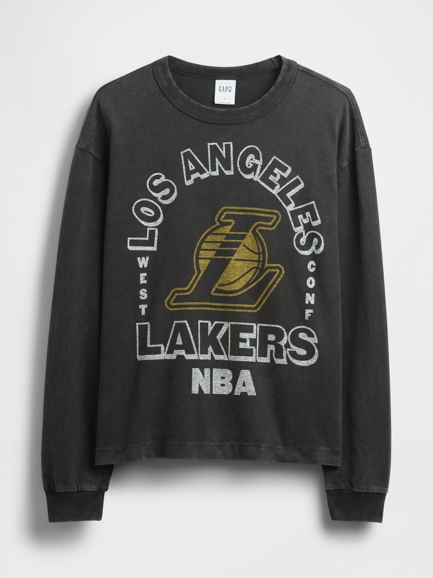 NBA ロサンゼルス レイカーズ クロップドグラフィックTシャツ-4