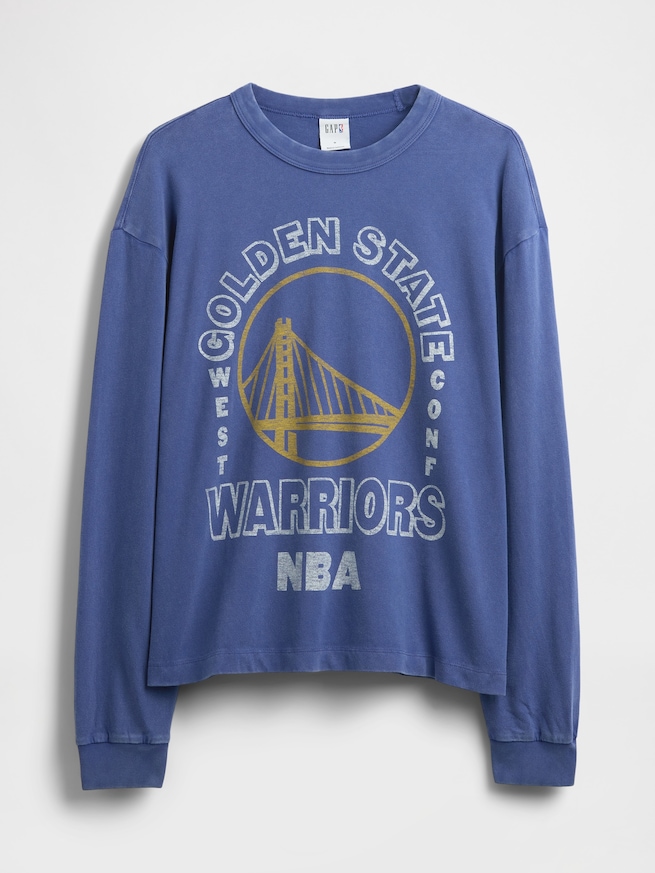 NBA ゴールデンステイト ウォリアーズ クロップドグラフィックTシャツ-4