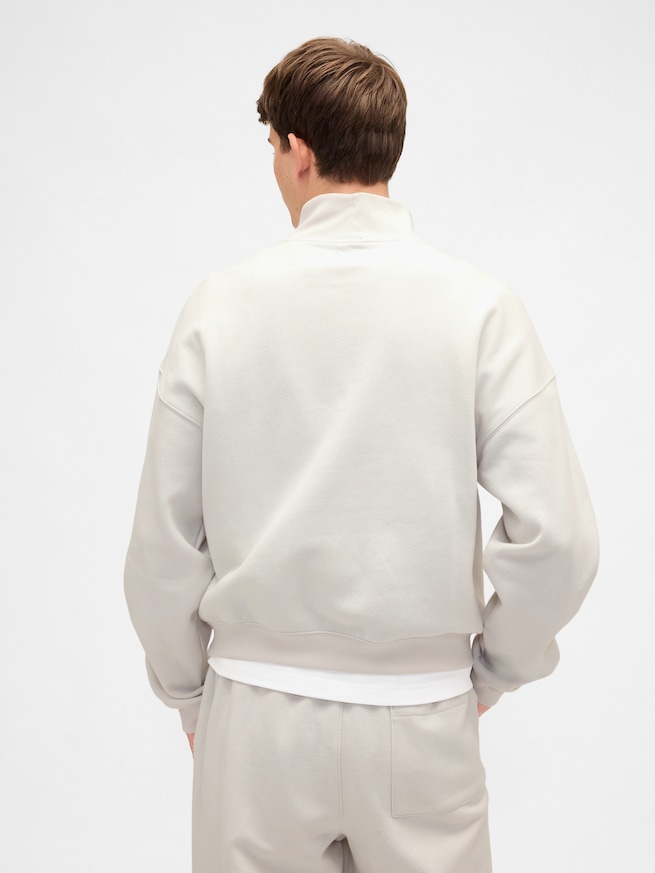 ヴィンテージソフトモックネック　クロップド GAPロゴ スウェットシャツ-2