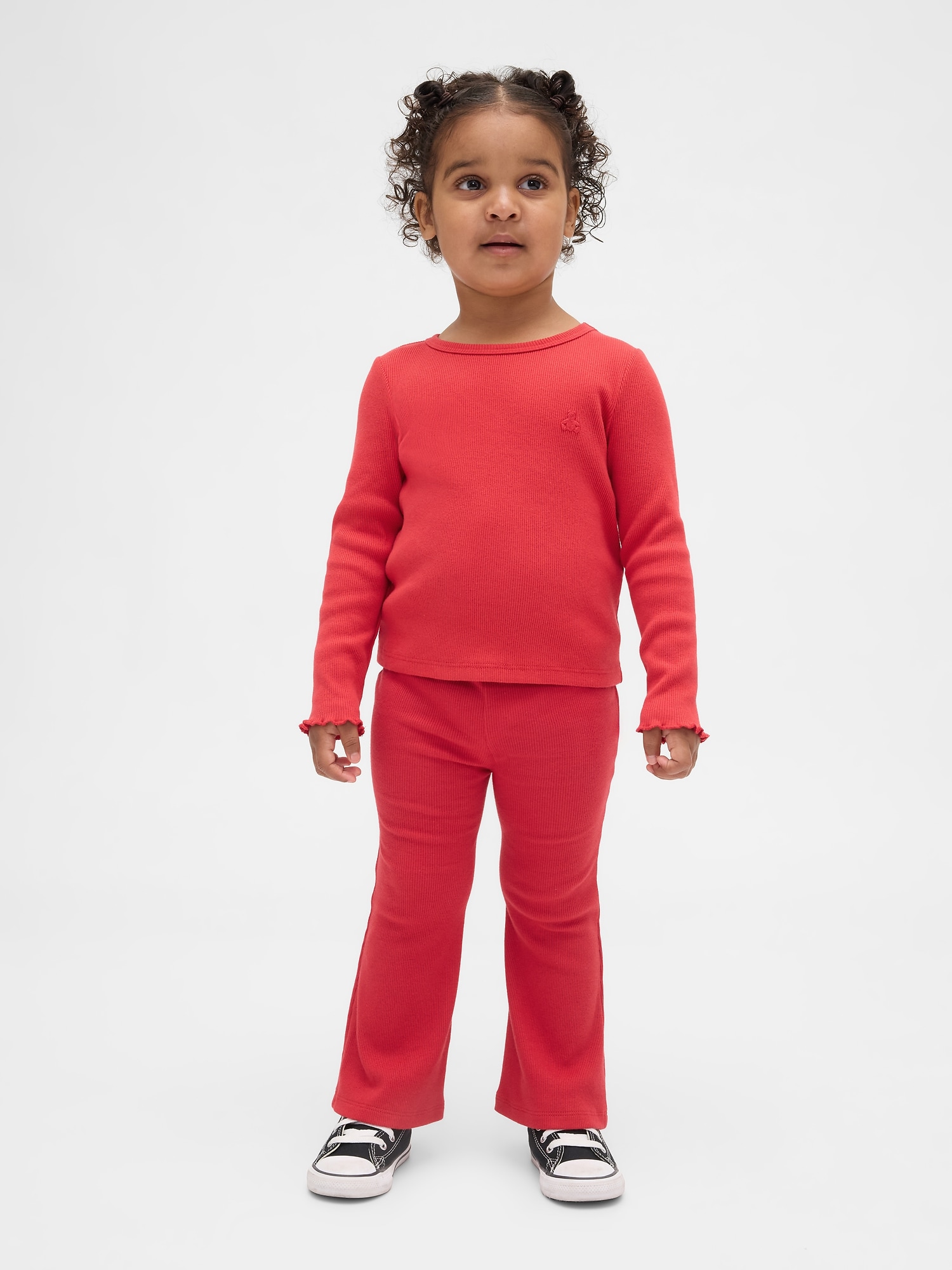LEGGING ÉVASÉ AGENCEZ À VOLONTÉ EN TRICOT CÔTELÉ POUR BÉBÉ ET TOUT-PETIT