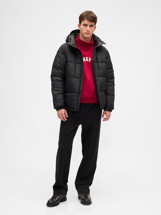 ヴィンテージソフト NAPロゴ モックネック スウェットシャツ-1